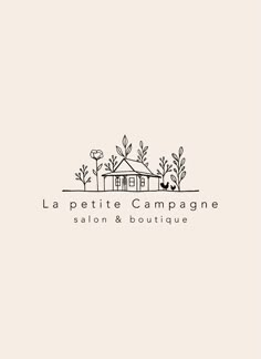 the logo for la petite campagne salon and boutique, which is located in paris