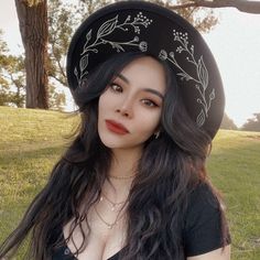 🖤Top quality vegan felt wide brim hat 🖤 Adjustable ribbon inside hat to tighten for better fit or windy days 🖤Durable design, won't fade from the sun, light weight, smooth to touch 🖤Design are not painted or emboridery 🖤Please message me if you have any questions or need it by a certain time or need to rush the order Witchy Hat With Curved Brim For Winter, Witchy Curved Brim Winter Hat, Winter Festival Felt Hat With Curved Brim, Witchy Winter Hat With Curved Brim, Witchy Wide Brim Hat One Size Fits Most, Whimsical Short Brim Adjustable Felt Hat, Whimsical Adjustable Felt Hat With Short Brim, Whimsical Felt Hat With Adjustable Short Brim, Bohemian Wide Brim Cloche Hat For Winter