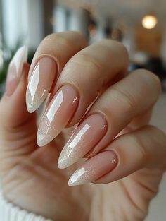 26 Creative Summer Nail Designs For Women Over 50 Bridal Nails Not White, Nude Ombre Chrome Nails, Wedding Nails Dark Skin, Nude And Gold Almond Nails, Bridal Ombre Nails, Bridal Chrome Nails, Pearl Nails With Design, Subtle New Years Nails, Wedding Bride Nails Ideas