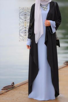 Abaya Dress Abaya Collection, Modest Maxi Dress, Islamic Dress, Mode Abaya, Casual Hijab Outfit, Muslim Outfits, Abaya Designs, Abaya Dress, Islamic Clothing