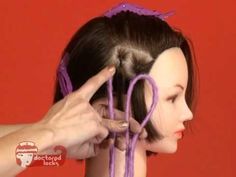 Intro to Double & Single Ended Synthetic Dreadlocks - DoctoredLocks.com Short Hair With Dread Extensions, Braid In Dreads Extensions Short Hair, How To Put In Dread Extensions, Single Dreadlock In Hair, Synthetic Dreads On Short Hair, Braid In Dreads, Braid Installation, Partial Dreadlock Extensions