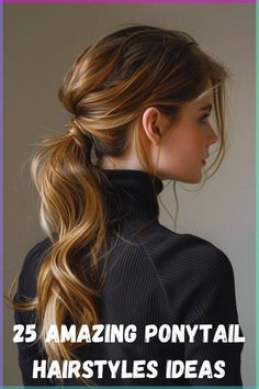 Keep it cute and casual with these 25 ponytail styles perfect for everyday wear. Easy to create and comfortable to wear, these hairstyles are ideal for running errands, going to school, or hanging out with friends. Discover simple yet stylish ponytails that will keep you looking great every day. Pin now for your next casual look! #CasualHair #EverydayPonytail #CuteStyles Updo Hairstyles Natural Hair, Ponytail Hairstyles Casual, Hairstyles For Going Out, Long Hair Female, Hairstyle Neymar, Casual Hairstyles For Long Hair, Kids Hairstyles Boys, Carrot Hairstyles