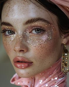 Fairy Princess Makeup, Cosmic Makeup, Makeup Fantasi, Starry Eyes, Look Festival, Ethereal Makeup, Fairy Makeup, Fairy Princess, Festival Makeup