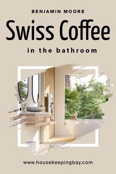 an advertisement for a coffee shop with the words swiss coffee in the bathroom on it