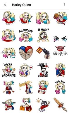 the harley stickers are all different colors and sizes, but there is no image on them