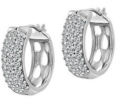 Dressing up every look with a bit of shimmer and shine is easy with the sparkling design of these huggie hoop earrings. Sparkling Small Hoop Earrings In White Gold, Small Sparkling White Gold Hoop Earrings, Dazzling Pave Setting Hoop Earrings, Everyday Pave Setting Earrings, Sparkling Dazzling Hoop Earrings, Sparkling Small Hoop Huggie Earrings For Anniversary, Sparkling Hoop Huggie Earrings, Sparkling Small Hoop Earrings For Anniversary, Shimmer And Shine