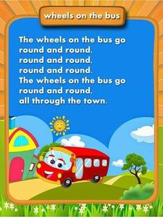 the wheels on the bus are going round and round