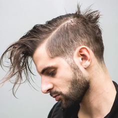 Long Top Short Sides Hairstyle For Thin Hair Long Hair Dos, Top Hairstyles For Men, Stylish Hairstyles, Men's Long Hairstyles, Side Hairstyles, Bow Hairstyle, Hairstyles Men, Top Hairstyles, Popular Haircuts