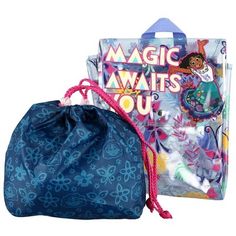 You're always ready for fun with the Disney Encanto 2-Piece Backpack Set. The backpack and included drawstring feature colorful, original artwork of the Encanto cast in fade-resistant colors. The unique flap top enclosure makes it a gives the backpack a bold design that's sure to catch the eye. Its officially licensed design makes it a must have for any true Disney fan! Clear Backpack, Disney Encanto, Backpack Set, Disney Fan, Drawstring Pouch, Laptop Pocket, Mini Backpack, One Color, Drawstring Bag