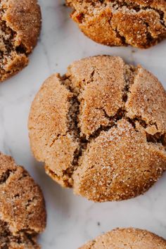 freshly baked cookies with powdered sugar on top