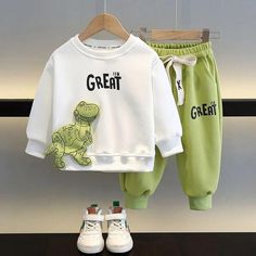 Dinosaur Sweater, Boys Pattern, Autumn Pattern, Baby Top, Girls Casual Dresses, Baby Outerwear, Boys Sweatshirts, Boys Coat