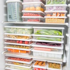 Food Storage Organizer Container with Lid - Wnkrs Flat Organization, Freezer Organization, Food Storage Organization, Freezer Storage, Kitchen Organisation, Refrigerator Organization, Refrigerator Storage, Fridge Organization, Food Box