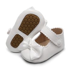 PRICES MAY VARY. SAFE&SOFT MATERIAL: This baby girl shoes made of high-quality pu Leather. Ensures air permeability and not easily deformed, There is no friction inside the shoes, no irritation to baby's skin. parents can choose with confidence ANTI-SlIP RUBBER SOLE: These baby moccasins girls sole made of soft non-slip rubber, The rubber sole combine flexibility and solidity. Hook-loop closure design is easy to adjust, put on and take off, making baby easier for baby to walk and have balance CL Sneaker Wedding, White Baby Shoes, 4 Month Old Baby, Christmas Princess, Toddler Moccasins, Gift For Baby Girl, Wedding Sneakers, Flower Girl Shoes, Princess Dress Up