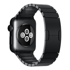 an apple watch is shown in black