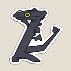 a sticker with an image of a lizard