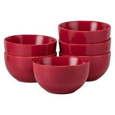 Modern, minimalist, and matte. Make a bold statement with the 10 Strawberry Street Wazee Matte dinnerware collection. Size: 5.5".  Color: Red. 10 Strawberry Street, Serveware Entertaining, Cereal Bowl, China Porcelain, Cereal Bowls, Earthenware, Serveware, Bowl Set, Modern Minimalist