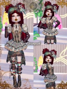 Steampunk Dress To Impress Outfit, Dti Steampunk Fits, Steampunk Dress To Impress, Hacks Dress, Cyberpunk Dress, Dress Impress, Cute Iphone Wallpaper Tumblr, Roblox Dress, Steampunk Dress