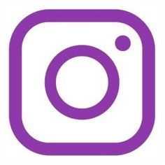 the instagram logo is purple and white