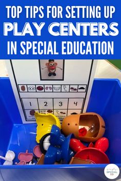 the top tips for setting up play centers in special education are to help children learn how to use them