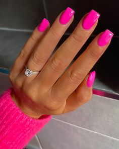 Cute Pink Nails, Smink Inspiration, Pink Nail, Neon Nails, Classy Nails