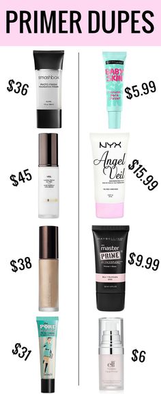 Why buy end when there are so many amazing makeup primer dupes? #beauty #makeup #dupes #beautyblogger #makeupblogger