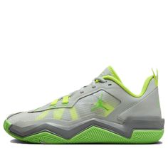 Air Jordan One Take 4 PF Basketball Shoes 'Light Silver Volt' DZ3339-003 Green Synthetic Sneakers For Training, Green Slip-resistant Low-top Running Shoes, Green High-top Breathable Jordan Shoes, Green Synthetic Basketball Shoes For Training, Casual Green Jordan Shoes For Light Sports, Green Synthetic Running Shoes For Light Sports, Green Lace-up Basketball Shoes For Training, Green Slip-resistant Sneakers For Light Sports, Slip-resistant Lace-up Basketball Shoes For Light Sports