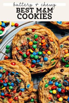 the best soft and chewy m & m cookies