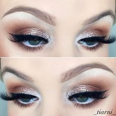 Bridal Makeup For Blue Eyes, Eye Makeup Glitter, Amazing Wedding Makeup, Beautiful Wedding Makeup, Make Up Designs, Gorgeous Wedding Makeup, Ideal Makeup, Makeup For Blue Eyes