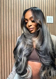 Black Women Hairstyles, Hair Highlights, Hair Extensions, Black Hair, Black Women, Hair Color, Sewing, Hair Styles, Hair