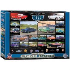 the puzzle box is filled with classic cars