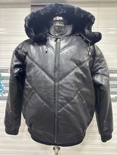 Elevate your winter style with this Men's 100% Real Lambskin Leather Black Puffer Jacket from Zayn Leather 🖤 Stay warm and stylish with the faux fur hood and premium stitching throughout ✨ Perfect for any occasion! #WinterFashion #LeatherJacket #ZaynLeather #StayWarm #FashionIcon 🧥🌟  #eBay #eBayStore #eBaySeller #Motorcycle #Modern #Halloween #American #Festival #Western #Retro #Outdoor Faux Fur Hooded Coat, Black Puffer Jacket, Black Puffer, Faux Fur Jacket, Lambskin Leather, Stay Warm, Faux Fur, Style Icons, Winter Fashion