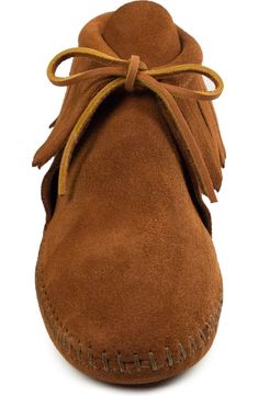 Minnetonka Classic Fringe Softsole Boot (Women) | Nordstrom