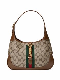 Shoulder bag, one main compartment, characteristic band, internal zip pocket and regular, removable shoulder strap. This item is in size UNI and the color is Brown Monogram Bag Outfit, Gucci Bags Handbags, Luxury Lounge, Slouchy Hobo Bag, Gucci Monogram, Monogram Bag, Van Cleef Arpels, Pocket Bag, Saddle Bag