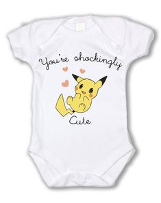 a baby bodysuit with the words you're shackingly cute on it