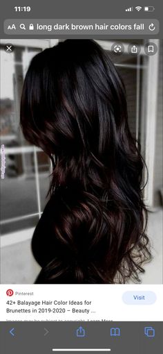 Ombre Hair Color For Brunettes, Black Hair Balayage, Balayage Blonde, Hair Color Ideas For Brunettes, Ombre Hair Color, Hair Color And Cut, Brown Hair With Highlights