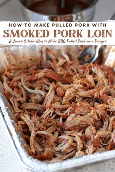 how to make pulled pork with smoked pork loin in a pan on the stove