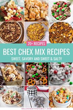 the best chex mix recipes sweet, savory and sweet & salty