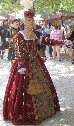 Elizabethan Costume, Gothic Mode, Larp Costume, Medieval Costume