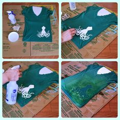 the process for making an octopus t - shirt