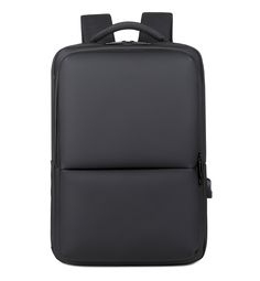 a black backpack on a white background