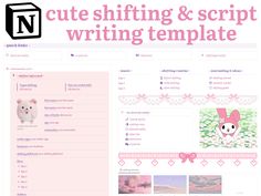 the cute pink theme is featured in this website