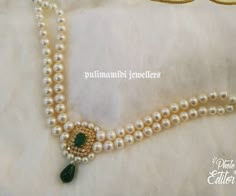 Pulimamidi Jewellers, Gold Pearl Jewelry, Black Beaded Jewelry, Wedding Jewellery Collection, Pearl Jewelry Necklace