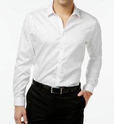 $114 INC International Concepts Men White Cotton Button Shirt Size L *DAMAGED* Description If your basics need a comfortable, classic update, opt for this wrinkle-resistant button-front shirt from INC International Concepts. Point collar Button-front placket Long sleeves Non-iron fabric Cotton Machine washable Imported Details Has a stain/smudge/discoloring/mark(s). (please review pictures for details) About Us We sell only 100% authentic clothing from new with tags to gently used. We have a 100 White Long Sleeve Shirt Dress, White Fitted Dress, Shirt Outfit Men, Shirt Dress Outfit, White Collared Shirt, Iron Shirt, White Button Down Shirt, White Shirt Dress, Men Fits