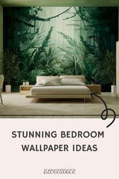 Stunning Bedroom Wallpaper Ideas for 2024 Eclectic Wallpaper Bedroom, Modern Eclectic Bedroom, Creative Bedroom