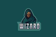 the wizard logo on a dark green background