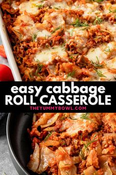 this easy cabbage roll casserole is the perfect side dish to serve for dinner