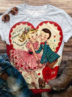 Cow Cat, Pig Dog, Romantic Kiss, Valentines Day Couple, Retro Valentines, Horse Designs, Couple Dancing, Sport Dress, Dark Fashion