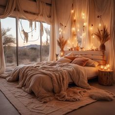 Half Bedroom Ideas, Cozy Bedroom Design, Cozy Fall Bedroom, Headboard With Lights, Boho Style Bedroom, House Aesthetic, Fall Bedroom, Redecorate Bedroom, Style Bedroom