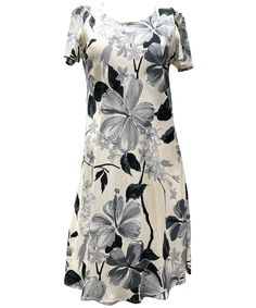 Watercolor Hibiscus Dress with Cap Sleeves - ShakaTime Dress With Sleeves Short, Hibiscus Watercolor, Hibiscus Dress, Easy Wear Dresses, Hawaiian Dresses, Hawaii Dress, Sarong Dress, Watercolor Dress, Dress With Cap Sleeves