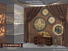 Sims 4 Cc Steampunk, Sims 4 Steampunk Cc, Sims 4 Cc House, Witchy House, Steampunk Furniture, Sims Medieval, Sims 4 Bedroom, Sims 4 Build, Sims Community